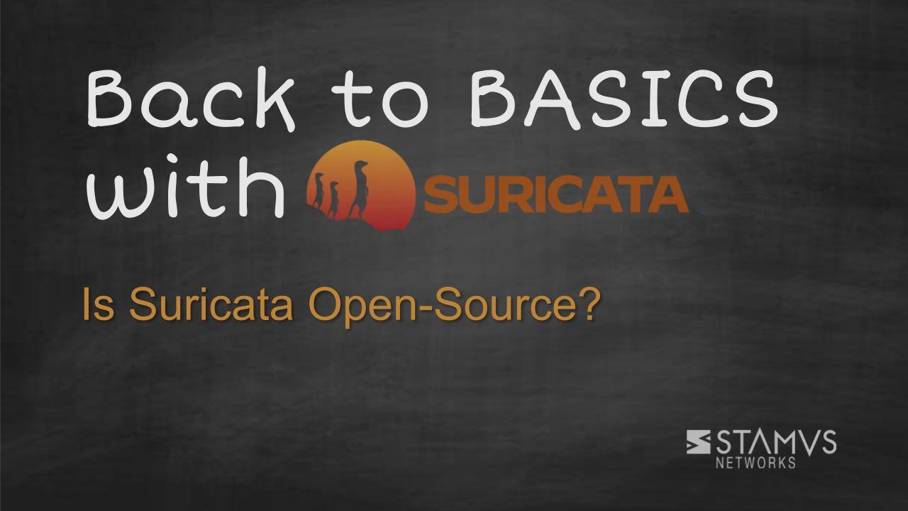 Is Suricata Open-Source?
