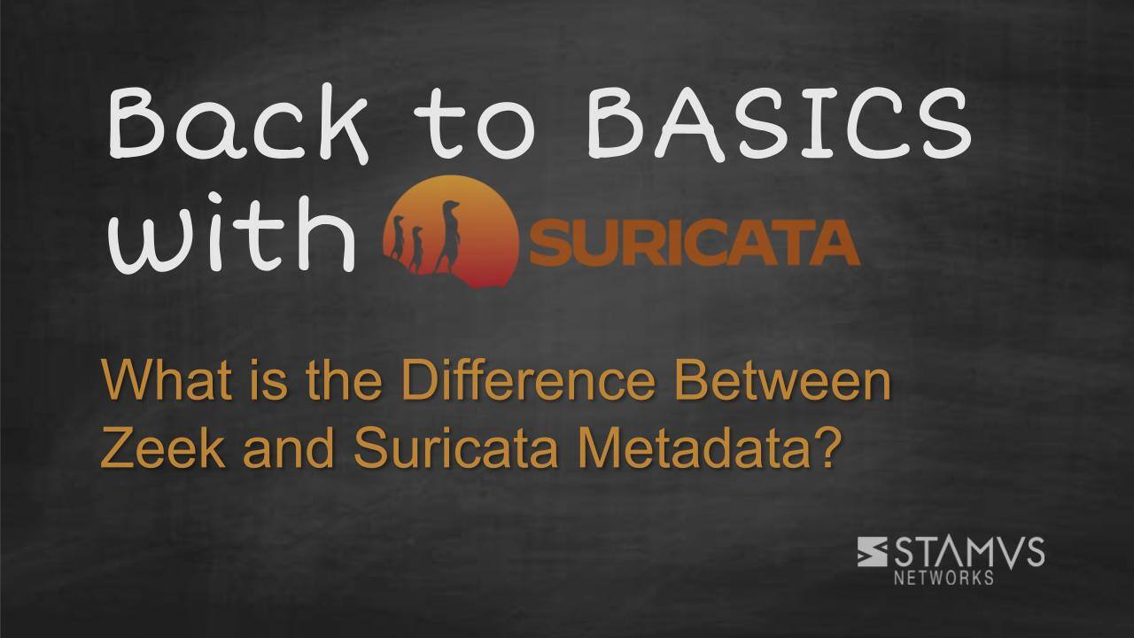 What is the Difference Between Zeek and Suricata Metadata?
