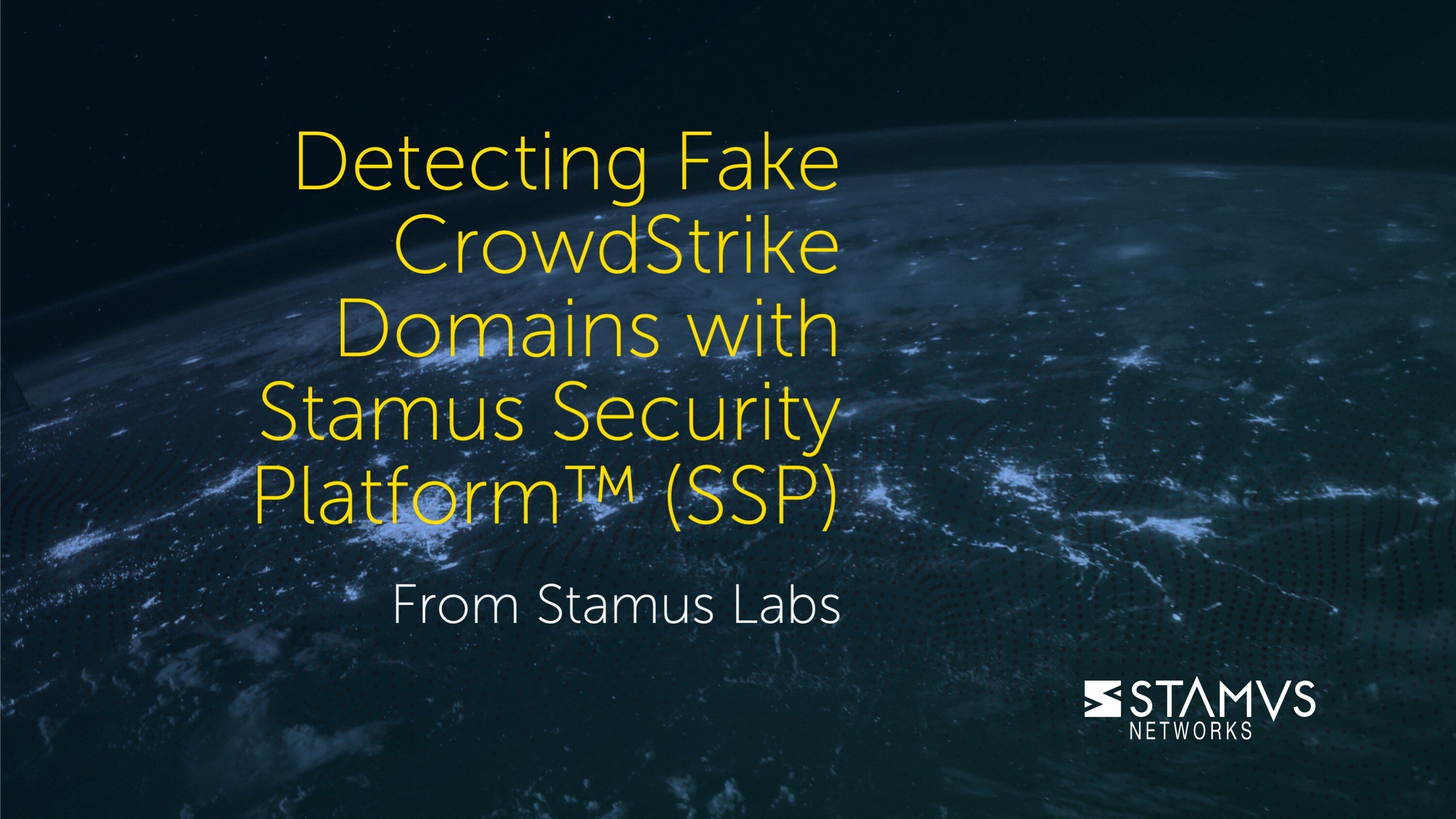 Detecting Fake CrowdStrike Domains Communications using Stamus Security Platform (SSP)